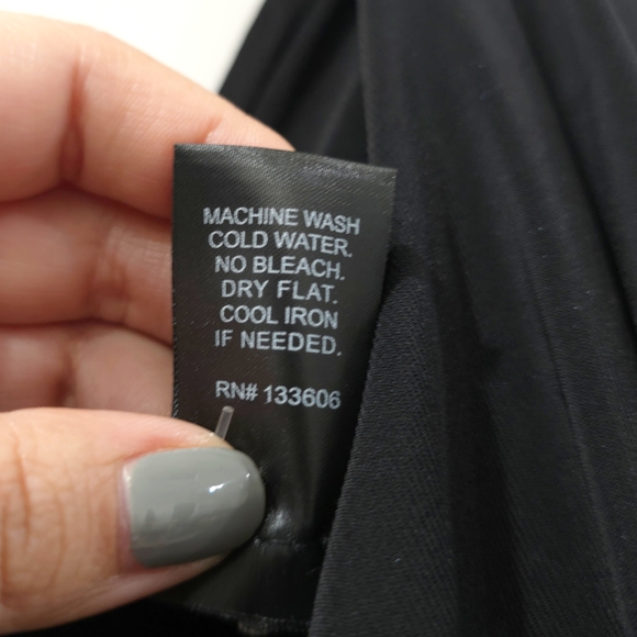 ASHLEY STEWART Elegant Black Cascading Ruffle Sleeve Maxi Dress, Plus Size, Nwt - Picture 10 of 14